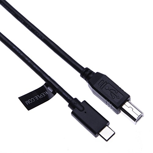 Typ C auf USB B Drucker Kabel Kompatibel mit Epson Expression Home xp-235/332/335/432/442, Ecotank et-4500, zu Google Chromebook Pixel Lenovo Yoga 900 Dell XPS ASUS Zenbook Computer 3 m Ladekabel von Keple