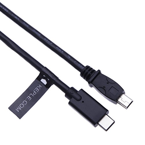 USB C Typ zu Mini USB Daten Kabel Kompatibel mit Garmin Nuvi 200, 200W, 205, 205W, 250, 250W, 255, 255W, 260, 260W, 265T, 265WT, 270, 275T, 285WT, 350, 360, 370, 465T, 500, 550, 600, 610, 650 1m von Keple