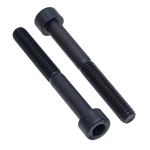 Zylinder Hex Kopfschrauben M12X80 (Packung mit 2 Stück) Stahlsorte 10.9 Hexagon Steckdose Inbusschlüssel Schraube Faden Verbindungselemente Zylindrisch Schwerlast Zertifizierter DIN912 (12mm x 80mm) von Keple