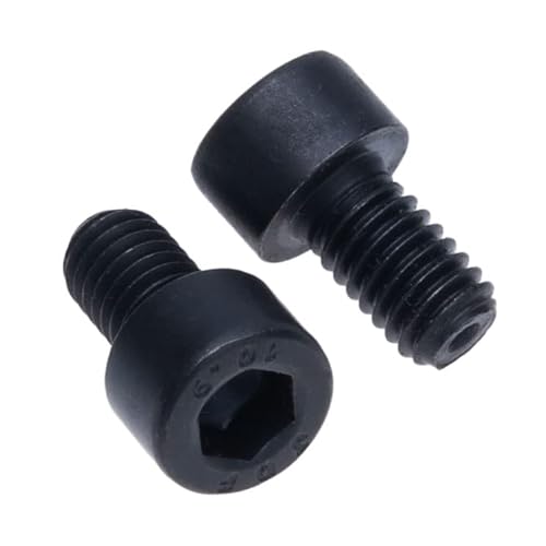 Zylinder Hex Kopfschrauben M6X10 (Packung mit 10 Stück) Stahlsorte 10.9 Hexagon Steckdose Inbusschlüssel Schraube Faden Verbindungselemente Zylindrisch Schwerlast Zertifizierter DIN912 (6mm x 10mm) von Keple