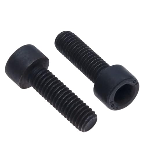 Zylinder Hex Kopfschrauben M6X16 (Packung mit 10 Stück) Stahlsorte 10.9 Hexagon Steckdose Inbusschlüssel Schraube Faden Verbindungselemente Zylindrisch Schwerlast Zertifizierter DIN912 (6mm x 16mm) von Keple