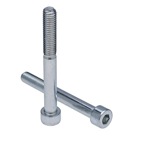 Zylinderkopfschrauben M8 Strenght Sleel Class 8.8 (Packung mit 10) Verzinkte Sechskantschrauben mit Innensechskant Gewindebefestigung Zylindrisch Schwerlast zertifiziert Standard DIN912 (8mm x 35mm) von Keple