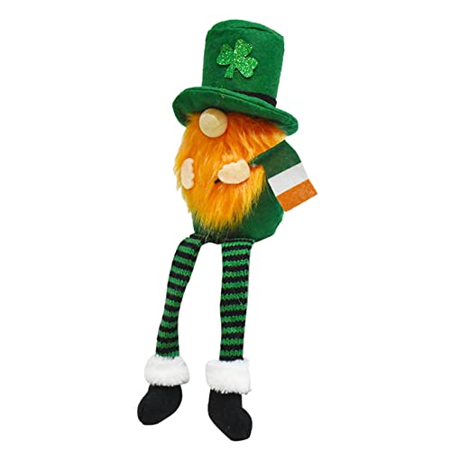 Keptfeet Schwedischer Gnom, gefüllte GNOME, St. Patrick's Day Dekoration, Weihnachtstischdekoration mit handgefertigten irischen Gnomen, skandinavische Wohnkultur für Kindergeschenke von Keptfeet