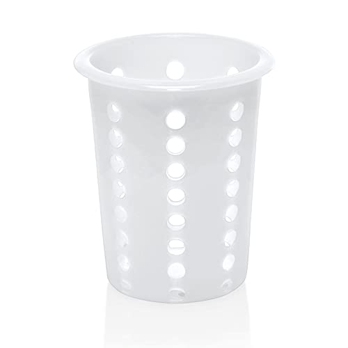 Besteckkorb rund Spülkorb Korb für Bestecke und Kleinteile Spülmaschine Spülmaschinenkorb universal Besteckköcher Besteckbecher aus Kunststoff grobmaschig cutlery basket Stiftehalter Utensilienhalter von Kerafactum