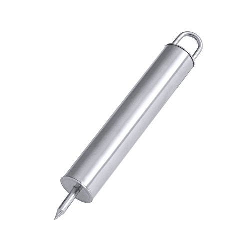 Kerafactum® - Dosenlocher Locher Pikser Spieß mit starker Spitze Dorn hat 4 mm Löcher für Büchsen Dosen aus Edelstahl mit Rollbügel - can opener mandrel von Kerafactum