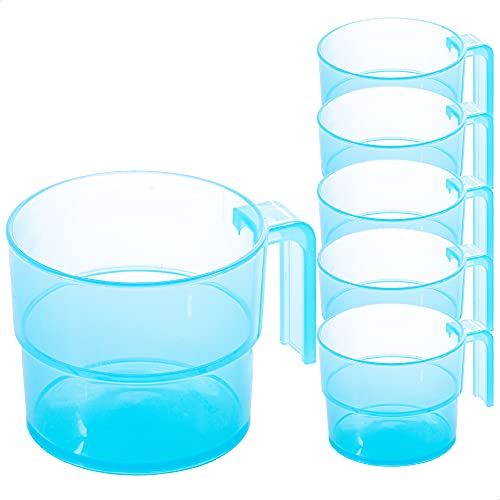 Kerafactum 6 Set Trinkbecher Becher Tasse mit Henkel Kaffeebecher für Camping Kantine | ideal Picknick Bootsausrüstung Zelt Caravaning | Spülmaschinenfest Stapelbar 0,3 Ltr. Coffee Mug color blue Kerafactum 6 Set Trinkbecher Becher Tasse mit Henkel Kaffeebecher für Camping Kantine | ideal Picknick Bootsausrüstung Zelt Caravaning | Spülmaschinenfest Stapelbar 0,3 Ltr. Coffee Mug color blue von Kerafactum