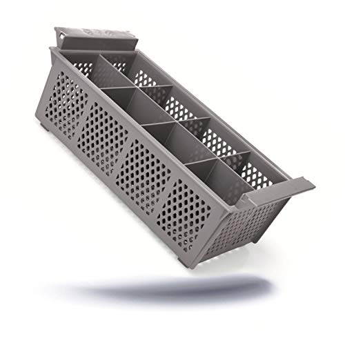 Kerafactum Besteckkorb Spülkorb Korb für Bestecke und Kleinteile Spülmaschine Spülmaschinenkorb universal aus Kunststoff 8 Fächer erweiterbar Cutlery Basket Gastronomie feinmaschig stapelbar von Kerafactum