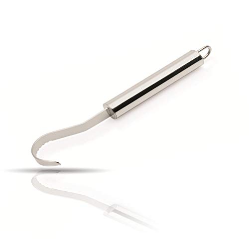 Kerafactum Butterroller Butterformer Buttermesser aus Edelstahl mit Aufhangöse 22 cm | Butter schneiden formen oder dekorieren Messer | Röllchen Roller Former | Dekormesser für Butterröllchen von Kerafactum