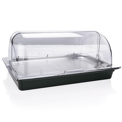 Kerafactum Kühlplatte mit Haube und 4 Kühlakkus Servierplatte mit Rolltophaube für Büfett Kühlung Kühlsystem Tablett GN 1/1 System Kühlschale Edelstahl Serviertablett mit Akku Hygieneschutz Kerafactum Kühlplatte mit Haube und 4 Kühlakkus Servierplatte mit Rolltophaube für Büfett Kühlung Kühlsystem Tablett GN 1/1 System Kühlschale Edelstahl Serviertablett mit Akku Hygieneschutz von Kerafactum