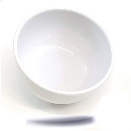 Kerafactum Müslischale Suppenschüsseln Suppenschüssel | Müslischalen runde Schalen kleine Schüsseln Müslischüssel Schüssel Set | Cereal Bowl Servierschale (6 Schalen weiß, Melamin) von Kerafactum