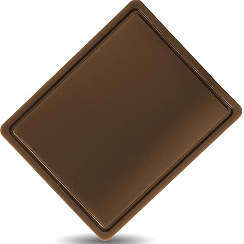 Kerafactum Schneidbrett Hackbrett Küchenbrett Schneidebrett Tranchierbrett Küchen Steak Brett mit Saftrinne Saftrille Kunststoff HDPE robust langlebig in 8 Farben verfügbar Gastronorm 1/2 braun Kerafactum Schneidbrett Hackbrett Küchenbrett Schneidebrett Tranchierbrett Küchen Steak Brett mit Saftrinne Saftrille Kunststoff HDPE robust langlebig in 8 Farben verfügbar Gastronorm 1/2 braun von Kerafactum