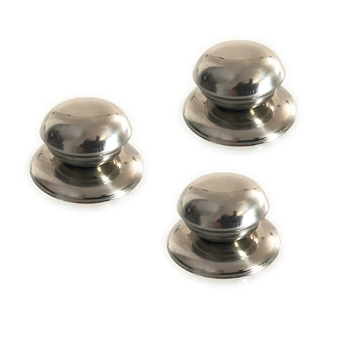Kerafactum - Griff Ersatzgriff Topfdeckelgriff Edelstahlgriff Universalgriff Edelstahl Topfdeckelgriff Deckelgriff Deckelknopf (3 Stück) Kerafactum - Griff Ersatzgriff Topfdeckelgriff Edelstahlgriff Universalgriff Edelstahl Topfdeckelgriff Deckelgriff Deckelknopf (3 Stück) von Kerafactum