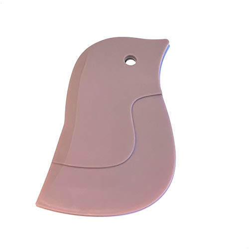 Kerafactum Teigschaber Teigspachtel Auskratzer Teigkratzer | Teig Spachtel zur Teigbearbeitung Schaber | Schlesinger aus robusten Silikon 13 cm bowl scraper plum | Streicht Teig & Teigreste restlos ab von Kerafactum