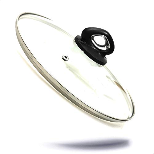 Kerafactum Topfdeckel aus Glas Glasdeckel mit Dampfloch spülmaschinenfest hitzebeständiger Universaldeckel für Topf & Pfanne gehärtetes Qualitätsglas hochwertiger Griff schwarz Silber Ø 18 cm Kerafactum Topfdeckel aus Glas Glasdeckel mit Dampfloch spülmaschinenfest hitzebeständiger Universaldeckel für Topf & Pfanne gehärtetes Qualitätsglas hochwertiger Griff schwarz Silber Ø 18 cm von Kerafactum