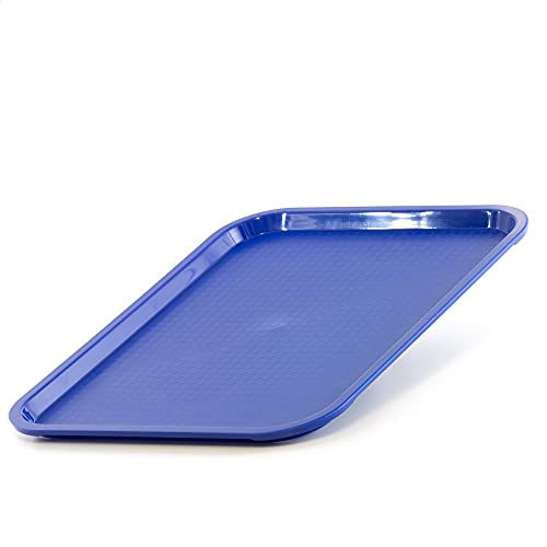 praktisches Servier Tablett Serviertablett Gläsertablett abräumen Gastrotablett rutschhemmend 41,5 x 31 cm stapelbar Farbe blau Gastronomie Kantine von Kerafactum