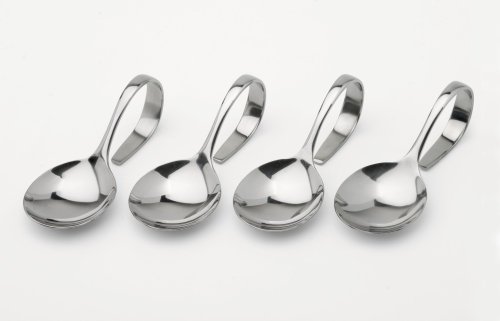 Weis Gourmetlöffel, Edelstahl, Silber, 11 x 5 x 5 cm, 4-Einheiten von Weis