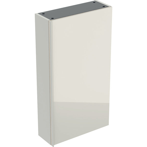 Geberit Acanto Hängeschrank flach 500639, 450x820x174mm, Farbe (Front/Korpus): Glas Sand / Sand matt lackiert von Keramag GmbH