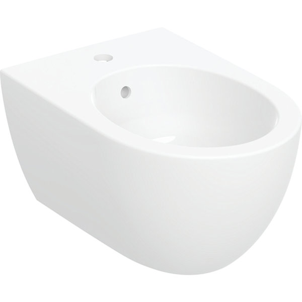 Geberit Acanto Wand-Bidet, geschlossene Form, für Einlocharmaturen, 502.825., Farbe: Weiß, mit KeraTect von Keramag GmbH