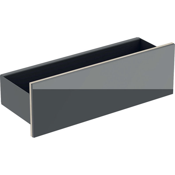 Geberit Acanto Wand-Board 500617, 450x148x160mm, Farbe (Front/Korpus): Glas Lava / Lava matt lackiert von Keramag GmbH