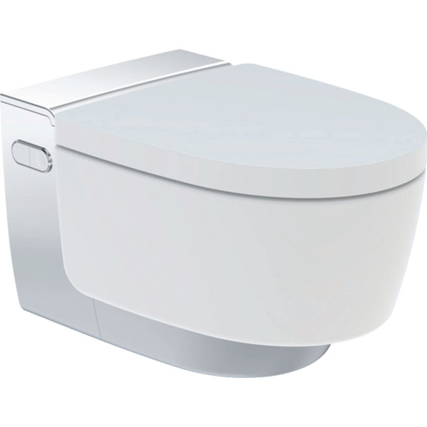 Geberit AquaClean Mera Classic WC-Komplettanlage, UP, Wand-WC, Farbe: Hochglanz Verchromt - 146.200.21.1 von Keramag GmbH