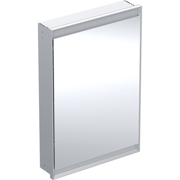 Geberit ONE Spiegelschrank mit ComfortLight, 1 Tür, Unterputzmontage, Aluminium eloxiert, 60x90cm, 505.800, Ausführung: Anschlag links von Keramag GmbH