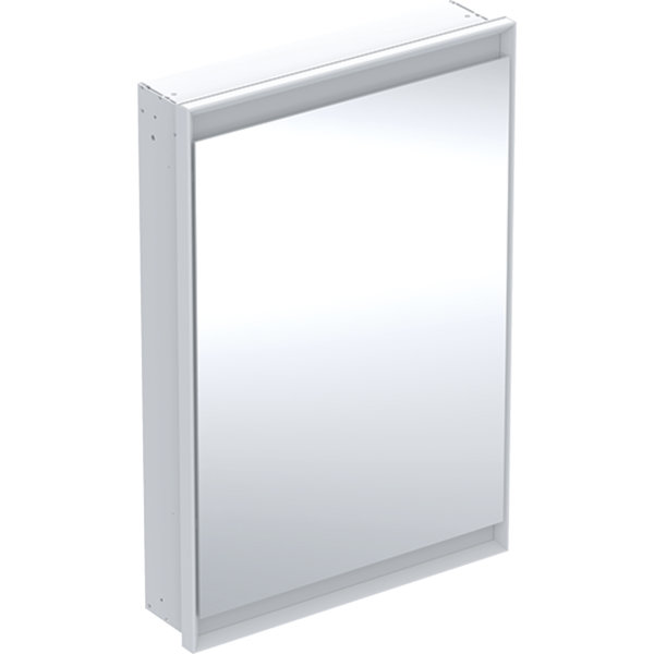 Geberit ONE Spiegelschrank mit ComfortLight, 1 Tür, Unterputzmontage,weiss/Aluminium, 60x90cm, 505.800, Ausführung: Anschlag links von Keramag GmbH