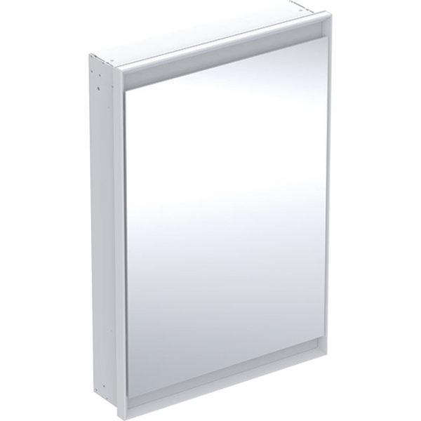 Geberit ONE Spiegelschrank mit ComfortLight, 1 Tür, Unterputzmontage,weiss/Aluminium, 60x90cm, 505.800, Ausführung: Anschlag rechts von Keramag GmbH