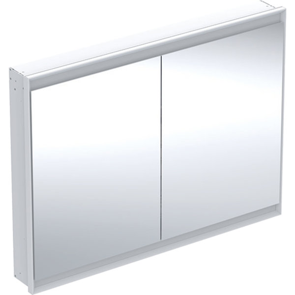 Geberit ONE Spiegelschrank mit ComfortLight, 2 Türen, Unterputzmontage, 120x90x15cm, 505.805.00., Farbe: weiss / Aluminium pulverbeschichtet von Keramag GmbH