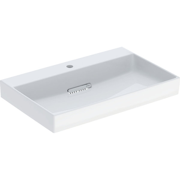 Geberit ONE Waschtisch Abgang horizontal, 75x14,2x48cm, 505.03, Ausführung: Hahnloch mittig von Keramag GmbH