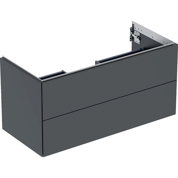 Geberit ONE Waschtischunterschrank, 2 Schubladen, 103,6x50,4x47cm, 505.264.00., Farbe: Mattschwarz von Keramag GmbH