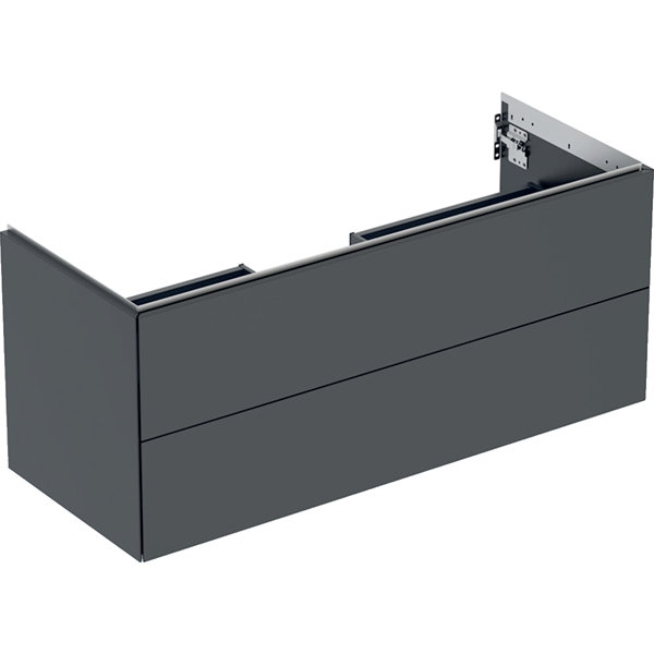 Geberit ONE Waschtischunterschrank, 2 Schubladen, 118,4x50,4x47cm, 505.265.00., Farbe: Mattschwarz von Keramag GmbH