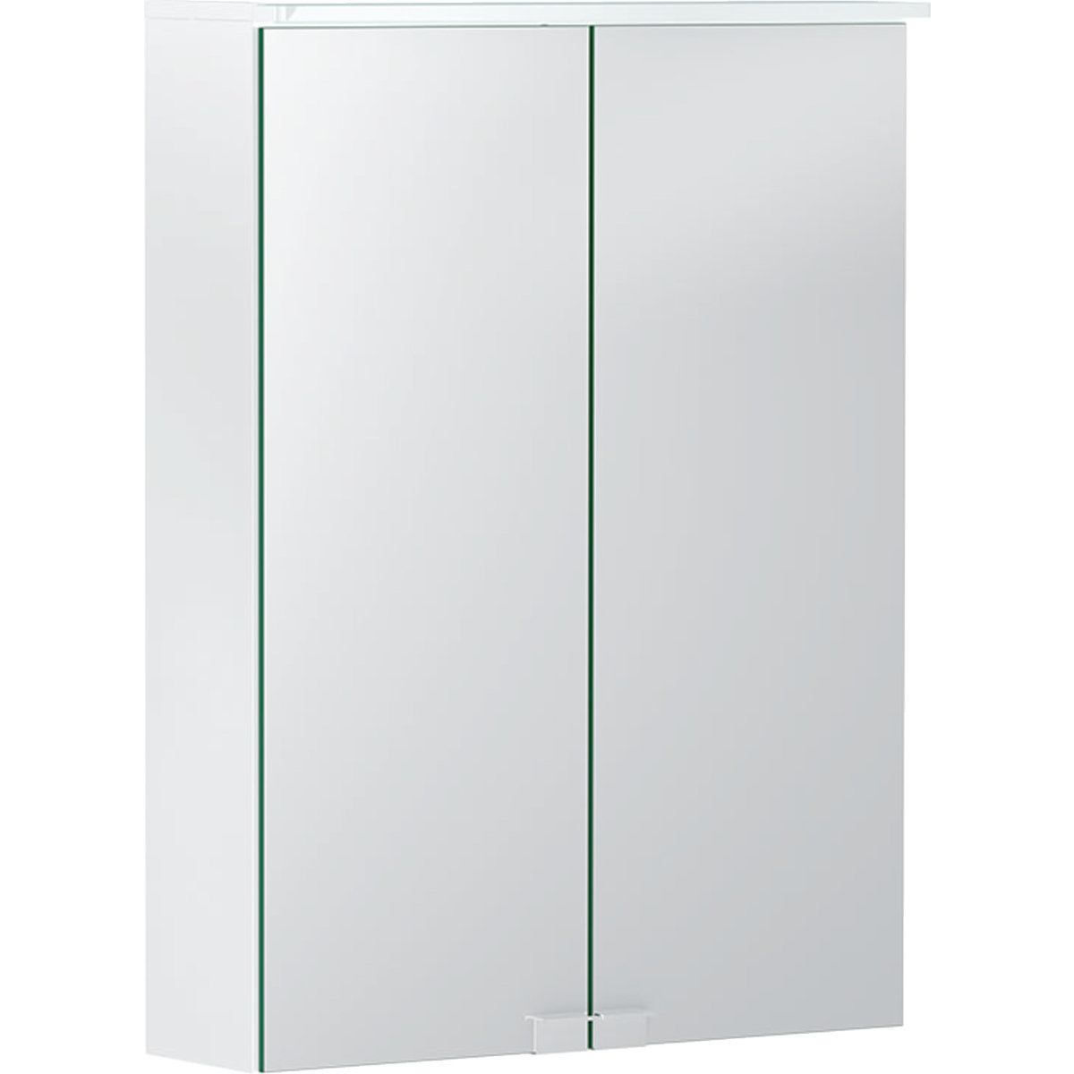 Geberit Option Basic Spiegelschrank mit Beleuchtung, zwei Türen, Breite  50cm, 500257001 von Keramag GmbH