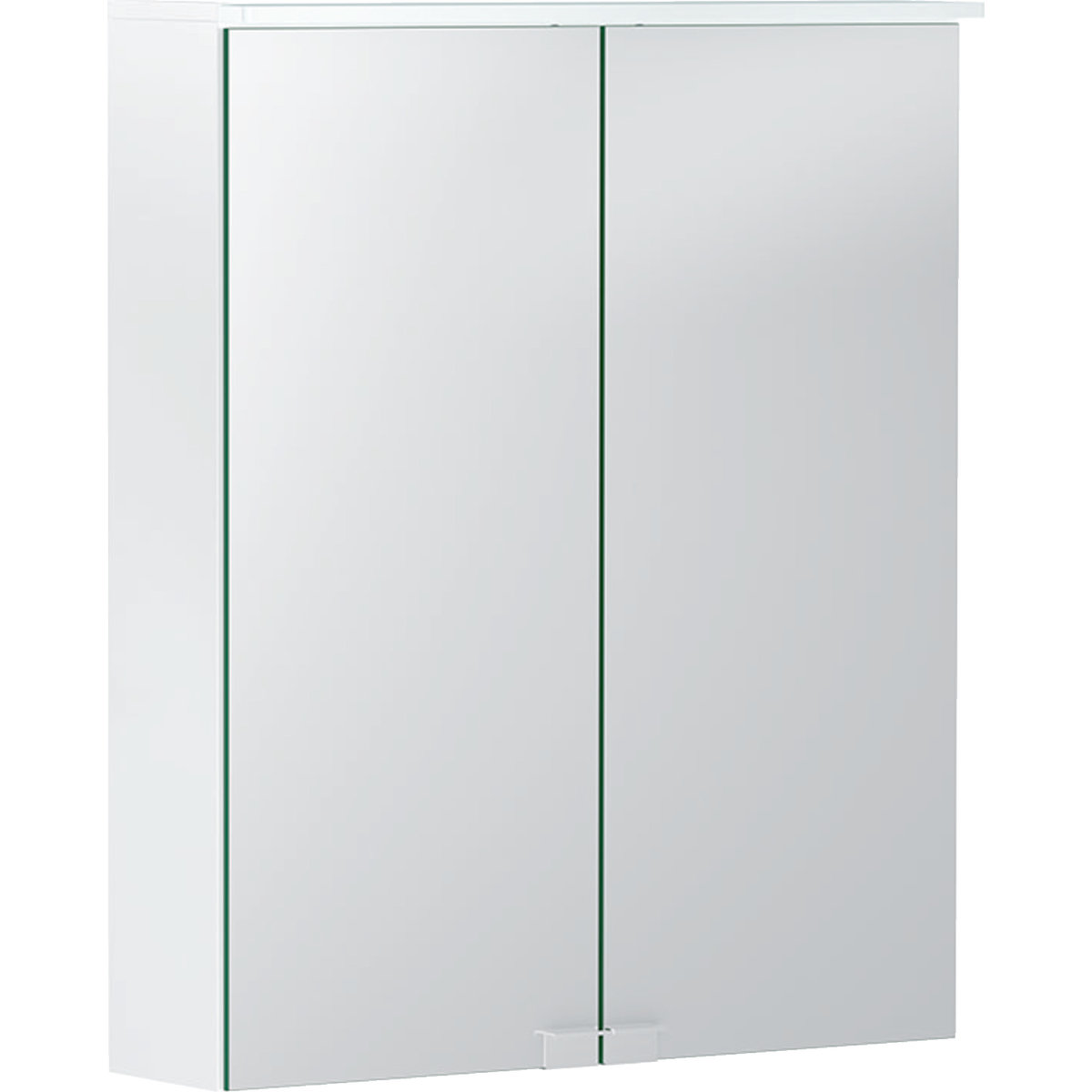 Geberit Option Basic Spiegelschrank mit Beleuchtung, zwei Türen, Breite  55cm, 500258001 von Keramag GmbH