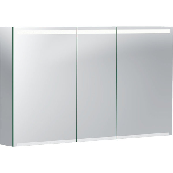 Geberit Option Spiegelschrank mit Beleuchtung, drei Türen, Breite 120 cm, 500207001 von Keramag GmbH