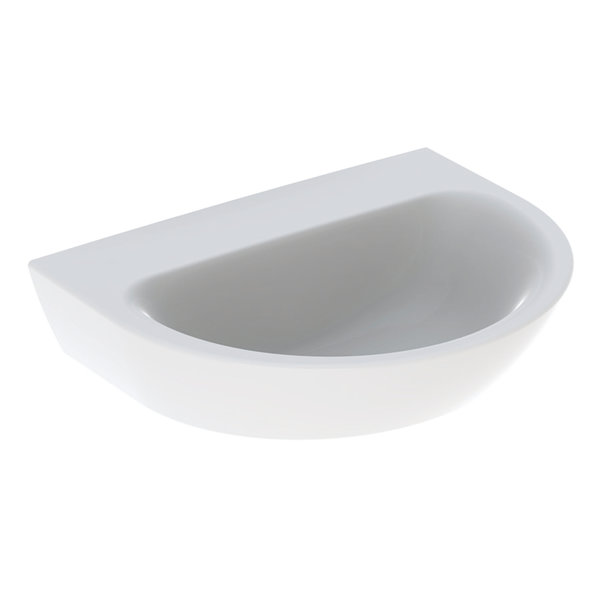 Geberit Renova Handwaschbecken, ohne Hahnloch, ohne Überlauf, Breite: 50cm, Farbe: Weiß von Keramag GmbH