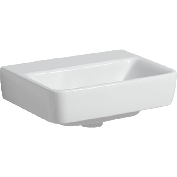 Geberit Renova Plan, Handwaschbecken, 45x34 cm, ohne Hahnloch, ohne Überlauf, 501627, Farbe: weiß/KeraTect von Keramag GmbH