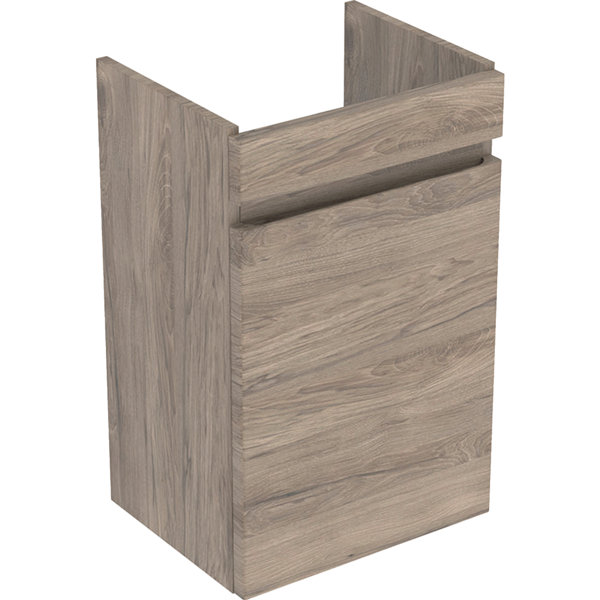 Geberit Renova Plan Unterschrank für Handwaschbecken, 1 Tür, 38,5x66x31cm, 501902, Farbe: Nussbaum hickory / Folie strukturiert von Keramag GmbH