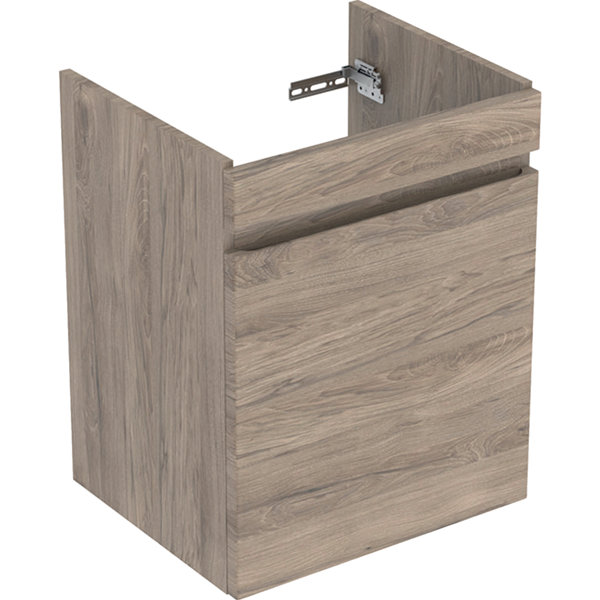 Geberit Renova Plan Unterschrank für Waschtisch, mit 1 Schublade, 48,4x60,6x40,7cm, 501904, Farbe: Nussbaum hickory / Folie strukturiert von Keramag GmbH