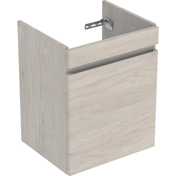 Geberit Renova Plan Unterschrank für Waschtisch, mit 1 Schublade, 48,4x60,6x40,7cm, 501904, Farbe: Nussbaum hickory hell / Folie strukturiert von Keramag GmbH