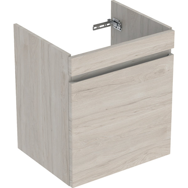 Geberit Renova Plan Unterschrank für Waschtisch, mit 1 Schublade, 53,6x60,6x44,6cm, 501905, Farbe: Nussbaum hickory hell / Folie strukturiert von Keramag GmbH