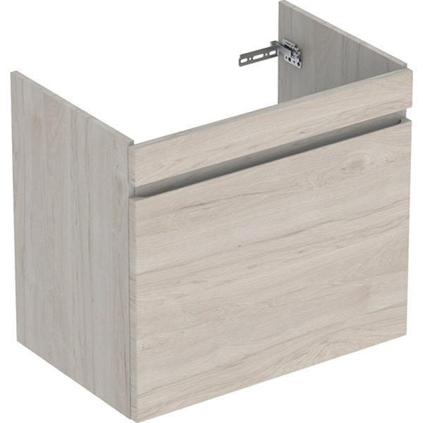 Geberit Renova Plan Unterschrank für Waschtisch, mit 1 Schublade, 63,4x60,6x44,6cm, 501907, Farbe: Nussbaum hickory hell / Folie strukturiert von Keramag GmbH