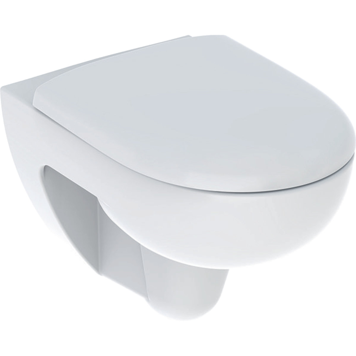 Geberit Renova Set Wand-WC Tiefspüler, Rimfree, mit WC-Sitz, weiß, 500801001 von Keramag GmbH