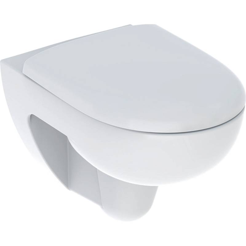 Geberit Renova Set Wand-WC Tiefspüler, Rimfree, mit WC-Sitz, weiß, 500801001 von Keramag GmbH