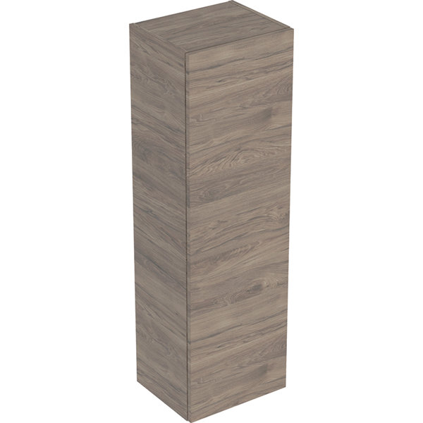 Geberit Smyle Square Mittelhochschrank, 500361, 36x118x29,9cm, mit 1 Tür, Farbe: Nussbaum hickory /Melamin Holzstruktur von Keramag GmbH