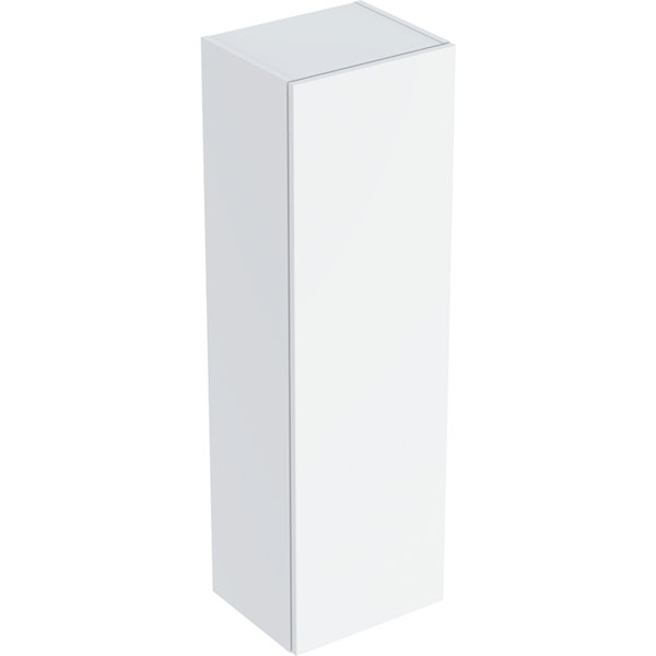 Geberit Smyle Square Mittelhochschrank, 500361, 36x118x29,9cm, mit 1 Tür, Farbe: Weiß Hochglanz Lack von Keramag GmbH