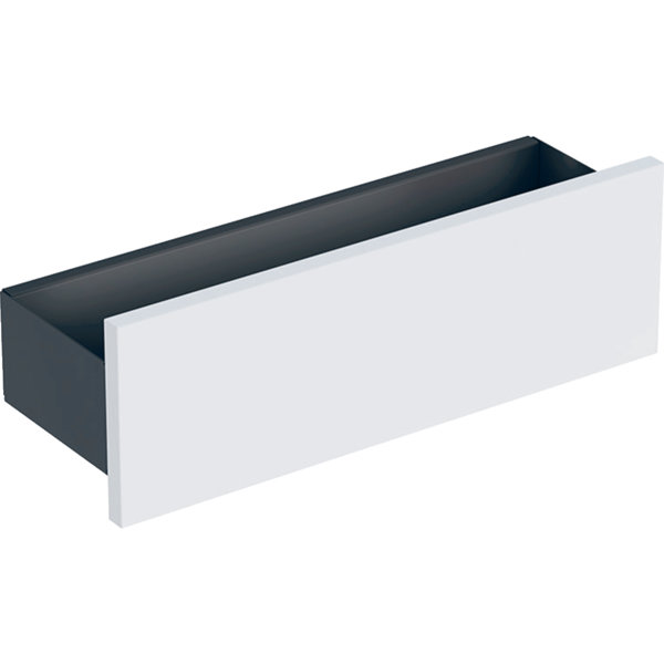 Geberit Smyle Square Wandablage, 500362, 45x14,8x14,3 cm, Farbe: Weiß Hochglanz Lack von Keramag GmbH