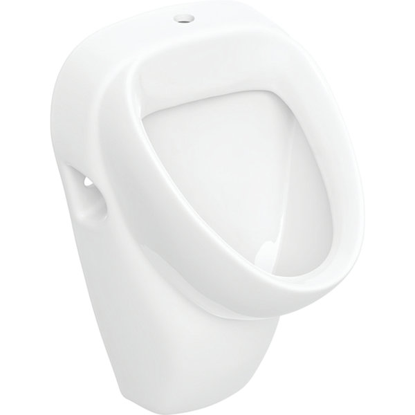 Geberit Urinal Aller, Zulauf von oben, Abgang nach hinten oder unten, 236600, Farbe: Weiß, mit KeraTect von Keramag GmbH