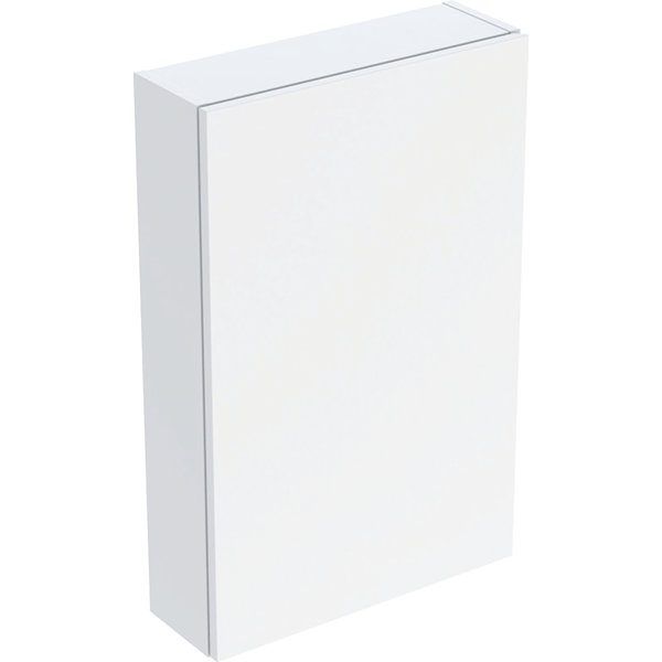 Geberit iCon Hängeschrank rechteckig, 1 Tür, 45x70x15 cm, 502.318., Farbe: Front/Korpus: weiß/lackiert matt, Griff: weiß/pulverbeschichtet matt von Keramag GmbH