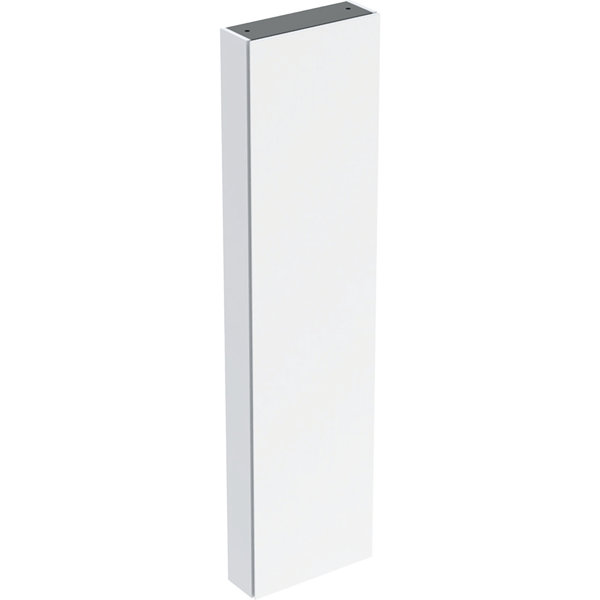 Geberit iCon Hochschrank mit einer Tür, 45x180x15 cm, 502.317., Farbe: Korpus: weiß / lackiert hochglänzend, Front: weiß / Glas glänzend von Keramag GmbH