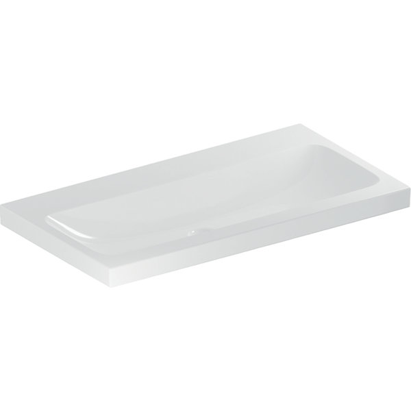 Geberit iCon Light Waschtisch, 90 cm x 48 cm, ohne Hahnloch, ohne Überlauf,501836, Farbe: weiß/KeraTect von Keramag GmbH